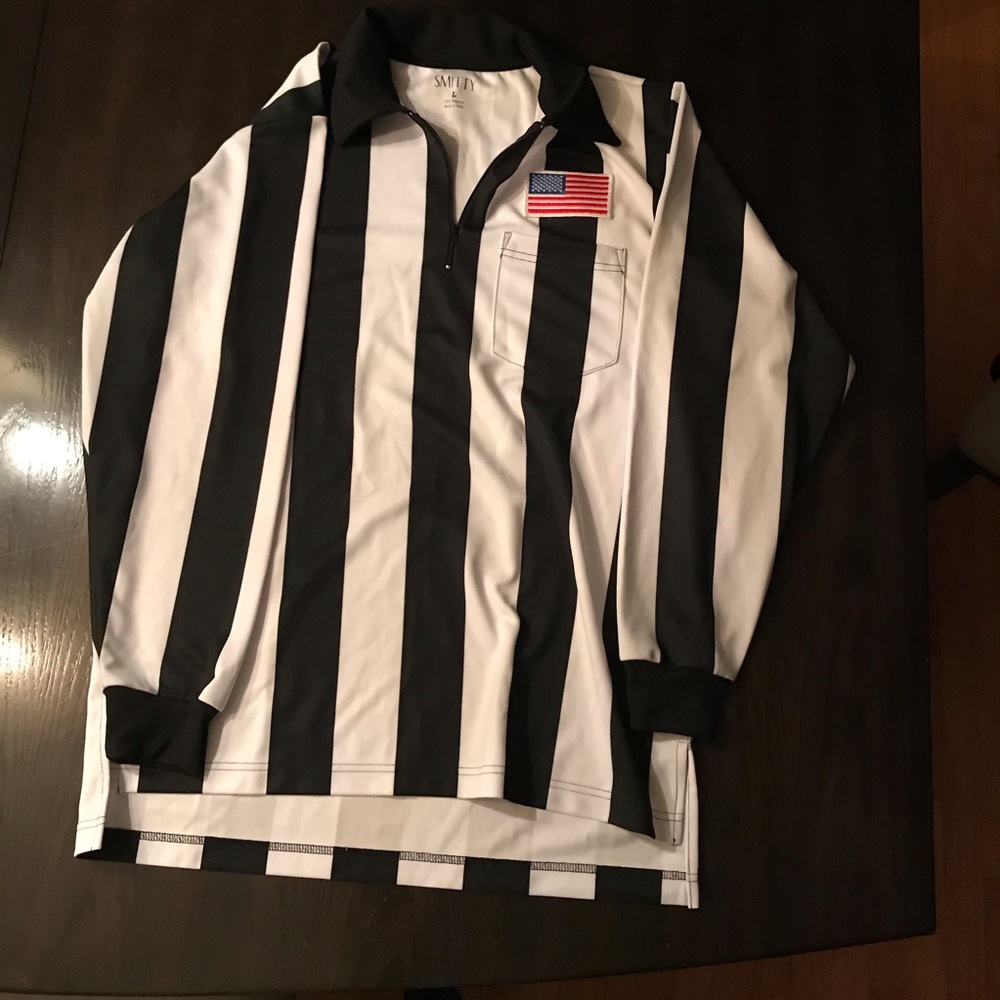 high school football officiating shirt size L